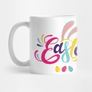 Happy Easter colorful logo Mug